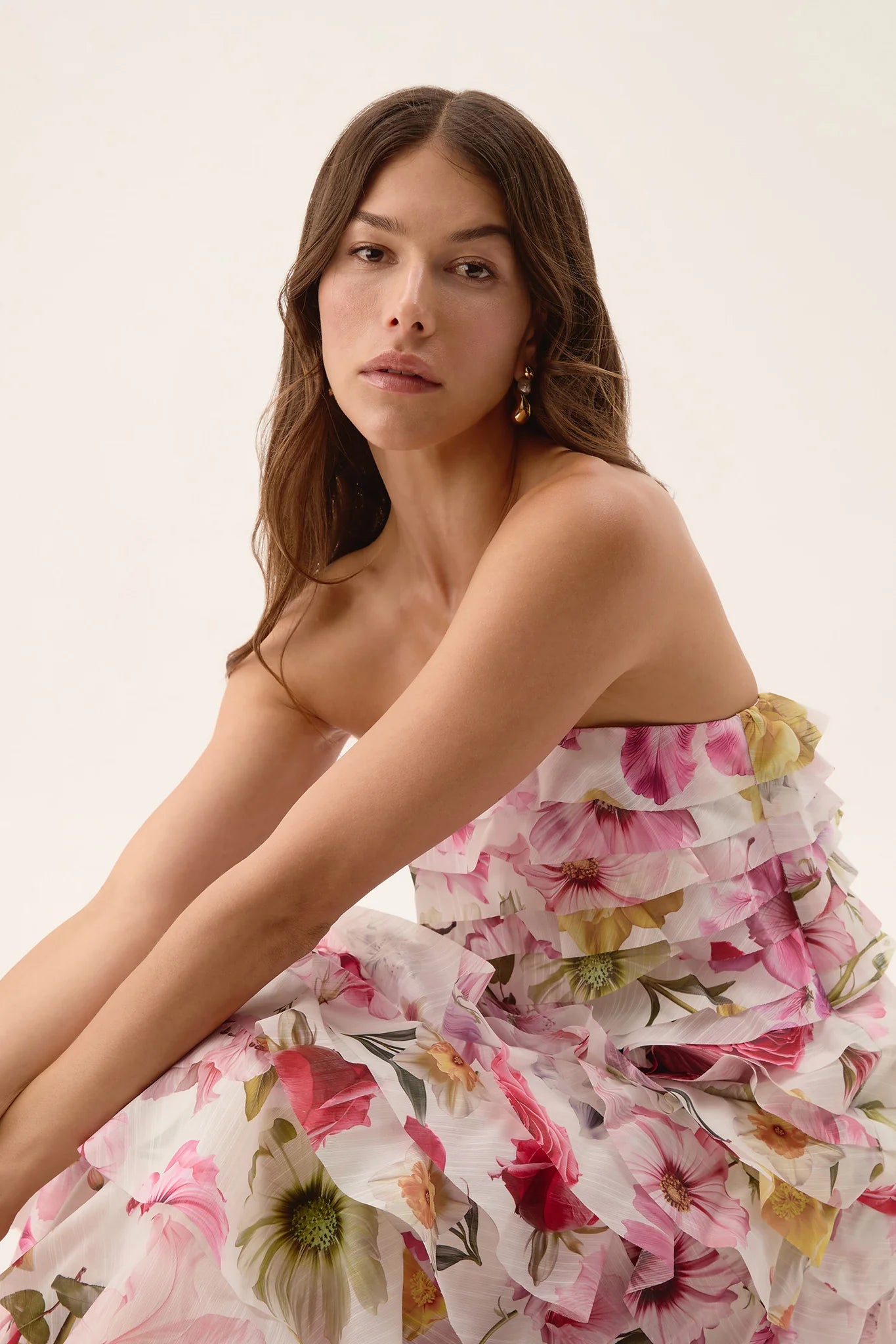 Fleur Pleated Gown | Aje | Size 10