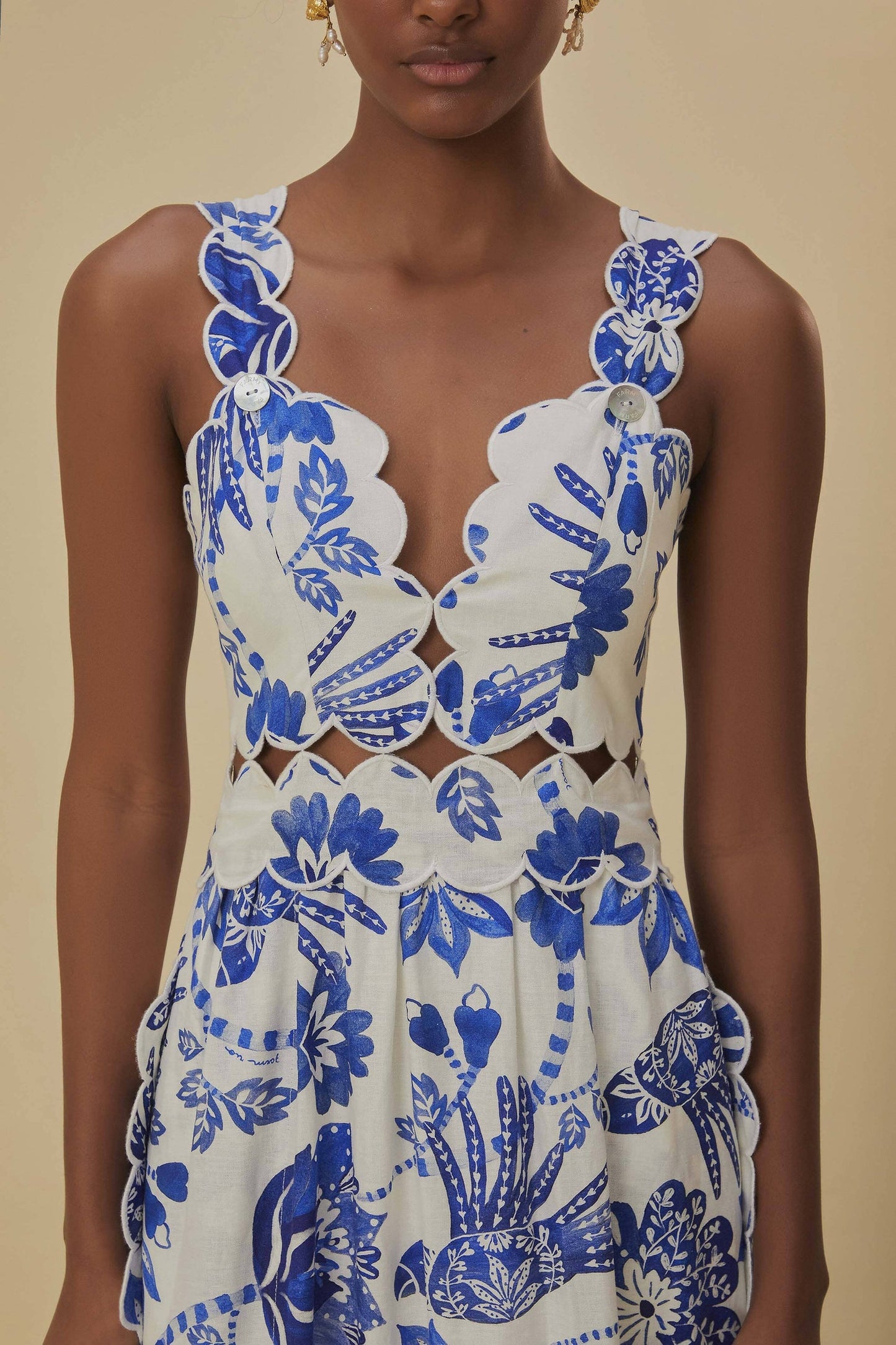 Farm Rio | Flowerful Scallop - Size M